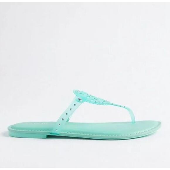Torrid size 10 Mint Medallion T-strap Sandal - Picture 2 of 4